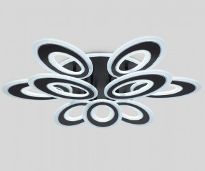 FA8938/6+3 BK/CH черный/хром 255W 3000K-6400K 740*660*120 (ПДУ РАДИО 2.4G)