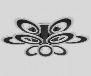 FA8938/6+3 BK/CH черный/хром 255W 3000K-6400K 740*660*120 (ПДУ РАДИО 2.4G)