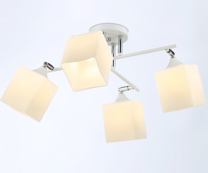 TR303083/4 WH/CH/FR белый/хром/белый матовый E27/4 max 40W 620*620*260