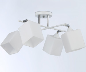 TR303083/4 WH/CH/FR белый/хром/белый матовый E27/4 max 40W 620*620*260