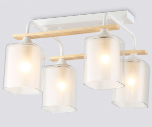 TR3033246/4 WH/WD белый/дерево E27/4 max 60W 340*340*245