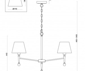 Подвесной светильник Freya FR5190PL-05BS