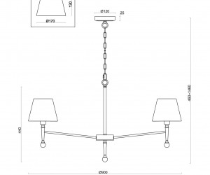 Подвесной светильник Freya FR5190PL-07BS1