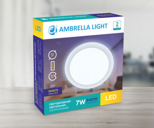 DLR 7W 6400K 185-250V (70W) (D120mm/A102mm)