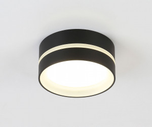 TN5392 SBK/FR черный песок/белый матовый GX53 IP44 D85*55