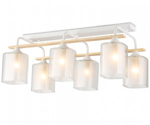 TR3033247/6 WH/WD белый/дерево E27/6 max 60W 580*340*245