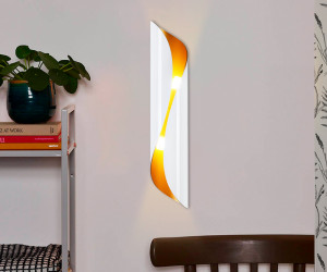 FW240 WH/GD белый/золото G9/2 max 40W 400*80*100 (лампы LED G9 7W 4200K в комплекте)