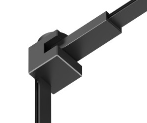 TR5213-BK Угловой соединитель 90° стена-потолок с поворотом трека под произвольным углом, для трека Air, серия Base, черный, алюминий
