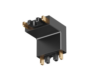 TR5212-BK Угловой соединитель 90° стена-потолок, для трека Air, серия Base, черный, пластик