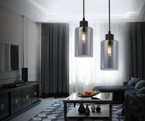 TR3695 BK/SM черный/дымчатый E27 max 40W D100*1000