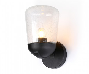 ST2081 BK/CL черный/прозрачный IP54 E27 max 40W 260*150*185