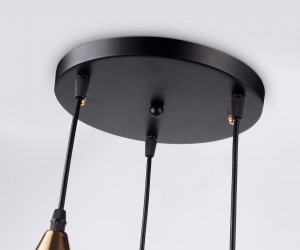 TR8435/3 BK/FGD черный/золото E27/3 max 40W D180*800