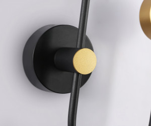 FL51602/3 BK/GD черный/золото 11W 4200K+GU10 424*275*100