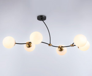 TR2555/6 BK/SB черный/бронза E27/6 max 60W 1160*600*450