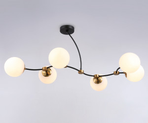 TR2555/6 BK/SB черный/бронза E27/6 max 60W 1160*600*450