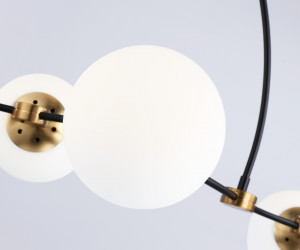 TR2555/6 BK/SB черный/бронза E27/6 max 60W 1160*600*450