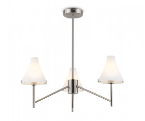 LH57121/3 SN/FR никель/белый матовый E14/3 max 40W D650*590