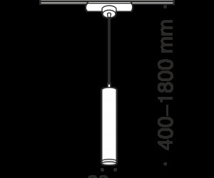 Трековый светильник Technical TR008-1-GU10-B