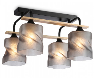 TR3033249/4 BK/WD черный/дерево E27/4 max 60W 340*340*245