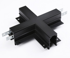 GL3358 BK черный коннектор х-образный встраиваемый 170*170*46,8