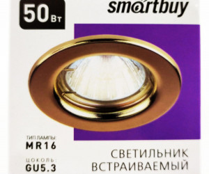 Светильник встраиваемый под лампу MR16 * золото плоский (SBL-07GD-MR16)/100