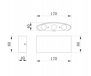 Архитектурная подсветка Outdoor O417WL-L6GR3K