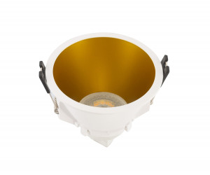 DK3026-WG Встраиваемый светильник, IP 20, 10 Вт, GU5.3, LED, белый/золотой, пластик