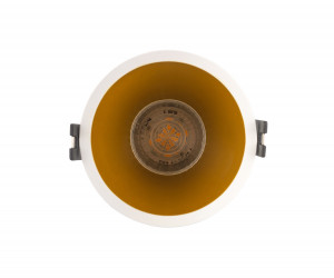 DK3026-WG Встраиваемый светильник, IP 20, 10 Вт, GU5.3, LED, белый/золотой, пластик