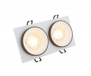 DK2422-BK Встраиваемый светильник, IP 20, 50 Вт, GU10, черный, алюминий