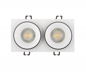 DK2422-BK Встраиваемый светильник, IP 20, 50 Вт, GU10, черный, алюминий