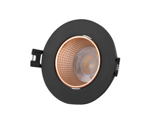 DK3061-BBR Встраиваемый светильник, IP 20, 10 Вт, GU5.3, LED, черный/бронзовый, пластик