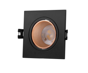 DK3071-BBR Встраиваемый светильник, IP 20, 10 Вт, GU5.3, LED, черный/бронзовый, пластик