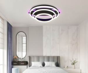 FA8524 BK черный 146W 3000K-6400K+RGB 560*500*150 (ПДУ РАДИО 2.4G)