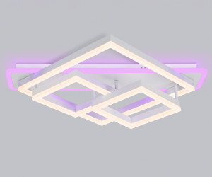 FA8531 WH белый 132W 3000K-6400K+RGB 630*570*160 (ПДУ РАДИО 2.4G)