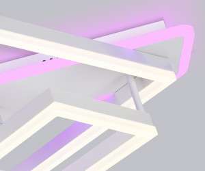 FA8531 WH белый 132W 3000K-6400K+RGB 630*570*160 (ПДУ РАДИО 2.4G)