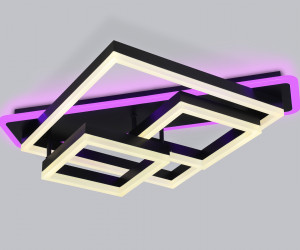 FA8533 BK черный 132W 3000K-6400K+RGB 630*570*160 (ПДУ РАДИО 2.4G)