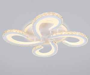 FA1702/4 WH/CH белый/хром 121W 3000K-6400K 560*560*90 (ПДУ РАДИО 2.4G)