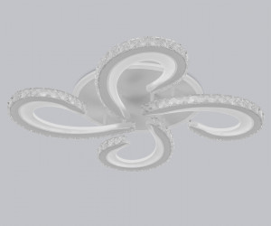 FA1702/4 WH/CH белый/хром 121W 3000K-6400K 560*560*90 (ПДУ РАДИО 2.4G)