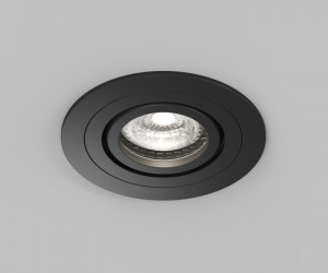 Встраиваемый влагозащищённый светильник HYDRO, IP44, до 15 Вт LED, GU10, алюминий, чёрный