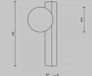 Настенный светильник (бра) Maytoni MOD464WL-L3BS3K