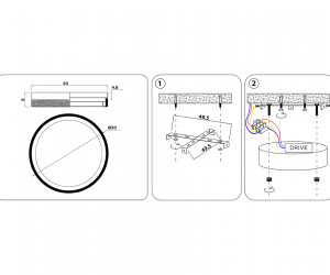 FA9431 WH белый 90W D500*90 (ПДУ РАДИО 2.4)