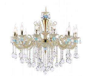 TR4929/12 GD/WH/CL золото/белый/прозрачный E14*12 max 40W D910*680