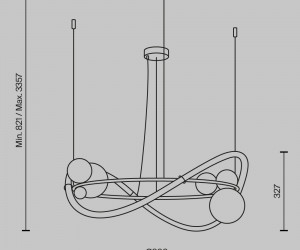 Подвесной светильник Maytoni MOD289PL-L53BS3K