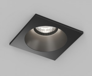 DK2131-BK Встраиваемый влагозащищённый светильник COVE, IP44, до 15 Вт LED, GU10, алюминий, чёрный