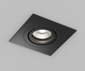 DK2111-BK Встраиваемый влагозащищённый светильник HYDRO, IP44, до 15 Вт LED, GU10, алюминий, чёрный