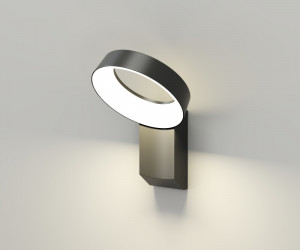 DK9712-BK Настенный светодиодный уличный светильник SANVIK, IP65, 12 Вт, 3000К, черный, алюминий