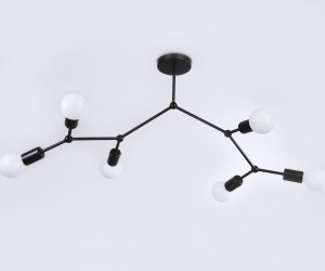 TR8036/6 BK черный E27*6 max 40W D670*590