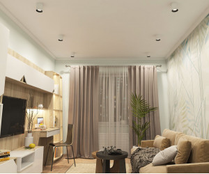 DK3090-WB+WH Светильник накладной IP 20, 10 Вт, GU5.3, LED, бело-черный/белый, пластик