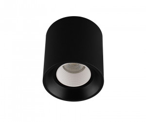 DK3090-BK+WH Светильник накладной IP 20, 10 Вт, GU5.3, LED, черный/белый, пластик