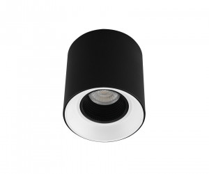 DK3090-BW+BK Светильник накладной IP 20, 10 Вт, GU5.3, LED, черно-белый/черный, пластик